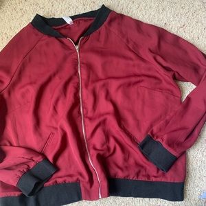 Maroon lightweight jacket